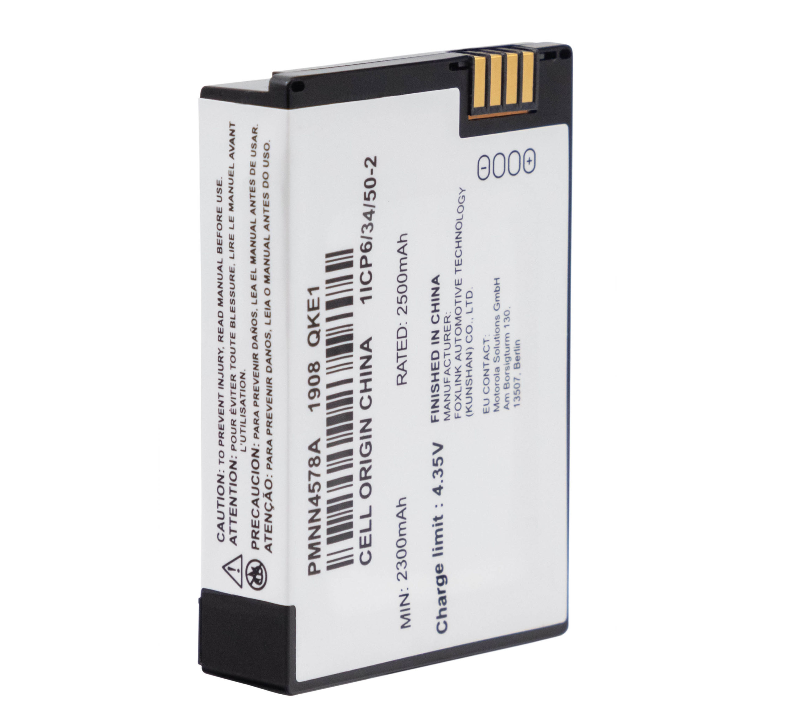 motorola PMNN4578 DTR600 2500T Li Ion Battery Pack