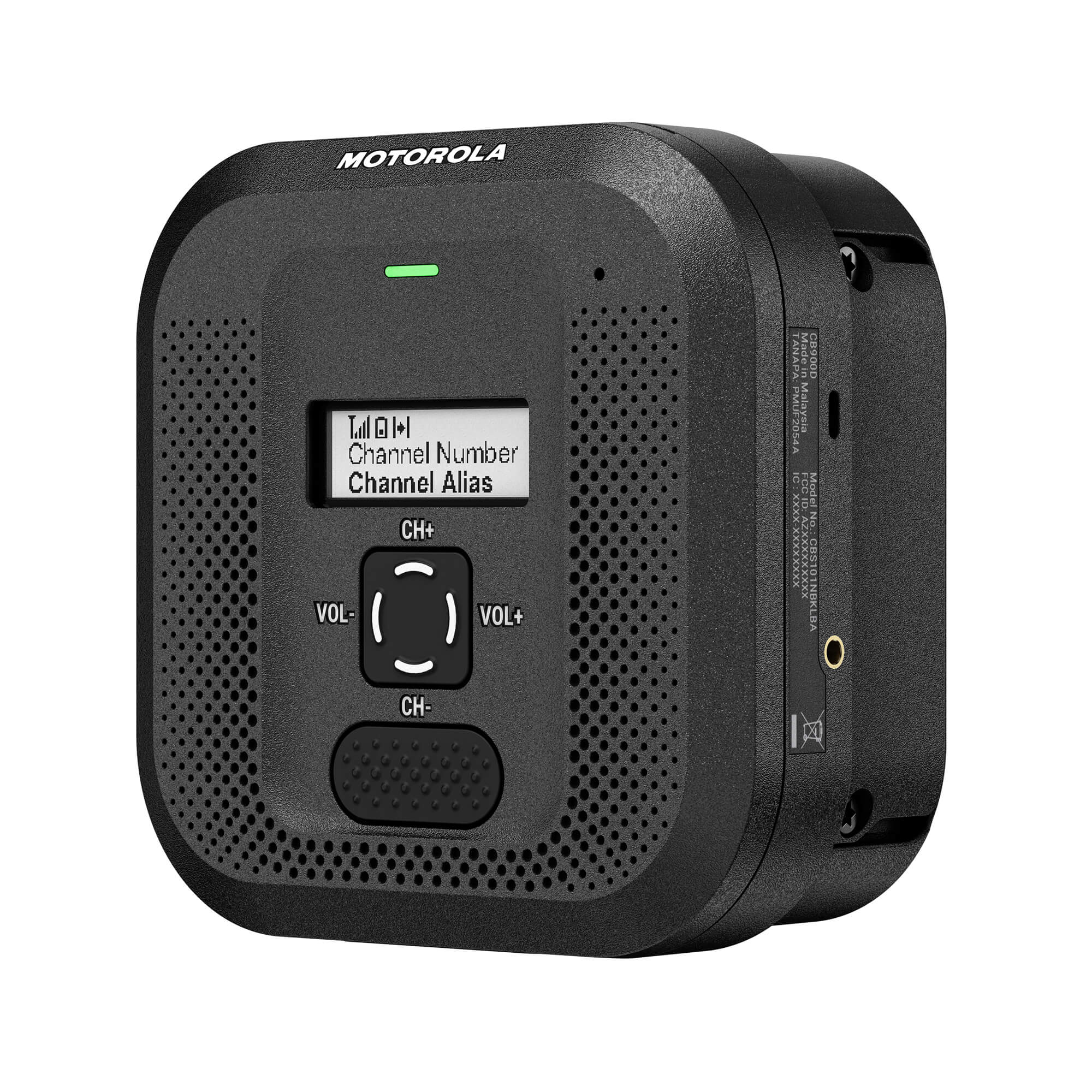Motorola Solutions CB900D wireless base station with push-to-talk functionality, durable design, and reliable two-way communication for security, manufacturing, warehouses, parking facilities, and industrial operations
