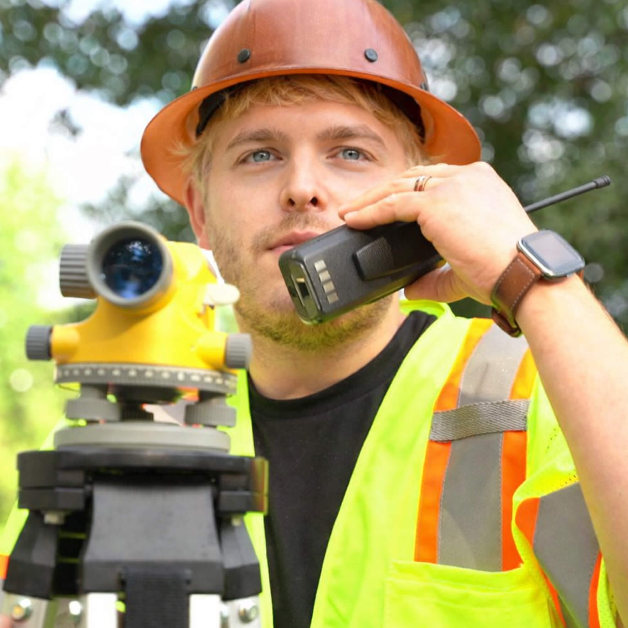 Motorola Solutions CP100d MOTOTRBO portable digital two-way radio with push-to-talk functionality, durable design, and reliable team communication for security, construction, manufacturing, hospitality, and business operations