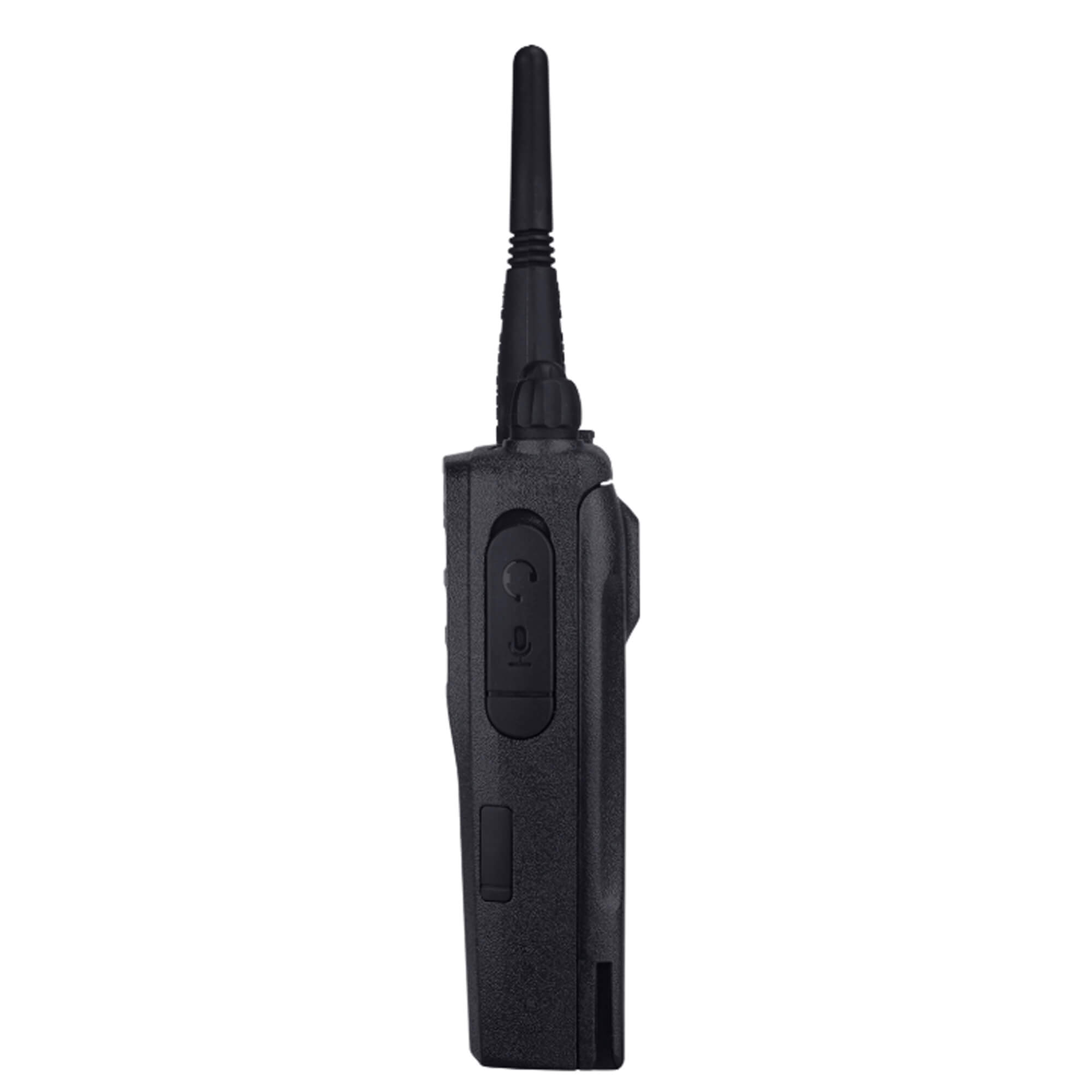 Motorola Solutions CP200d MOTOTRBO portable digital two-way radio with push-to-talk functionality, rugged design, and reliable team communication for security, construction, manufacturing, hospitality, and business operations