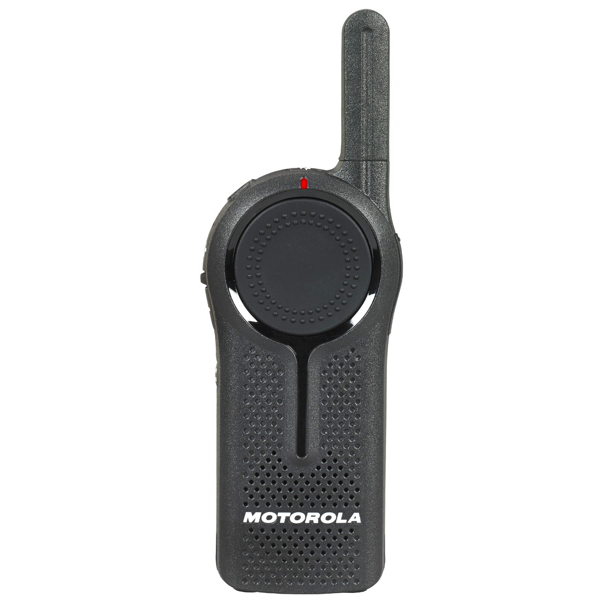 Motorola Solutions DLR1020 compact license-free digital two-way radio with two-channel communication, push-to-talk functionality, lightweight design, and reliable team connectivity for retail, hospitality, restaurants, and business operations