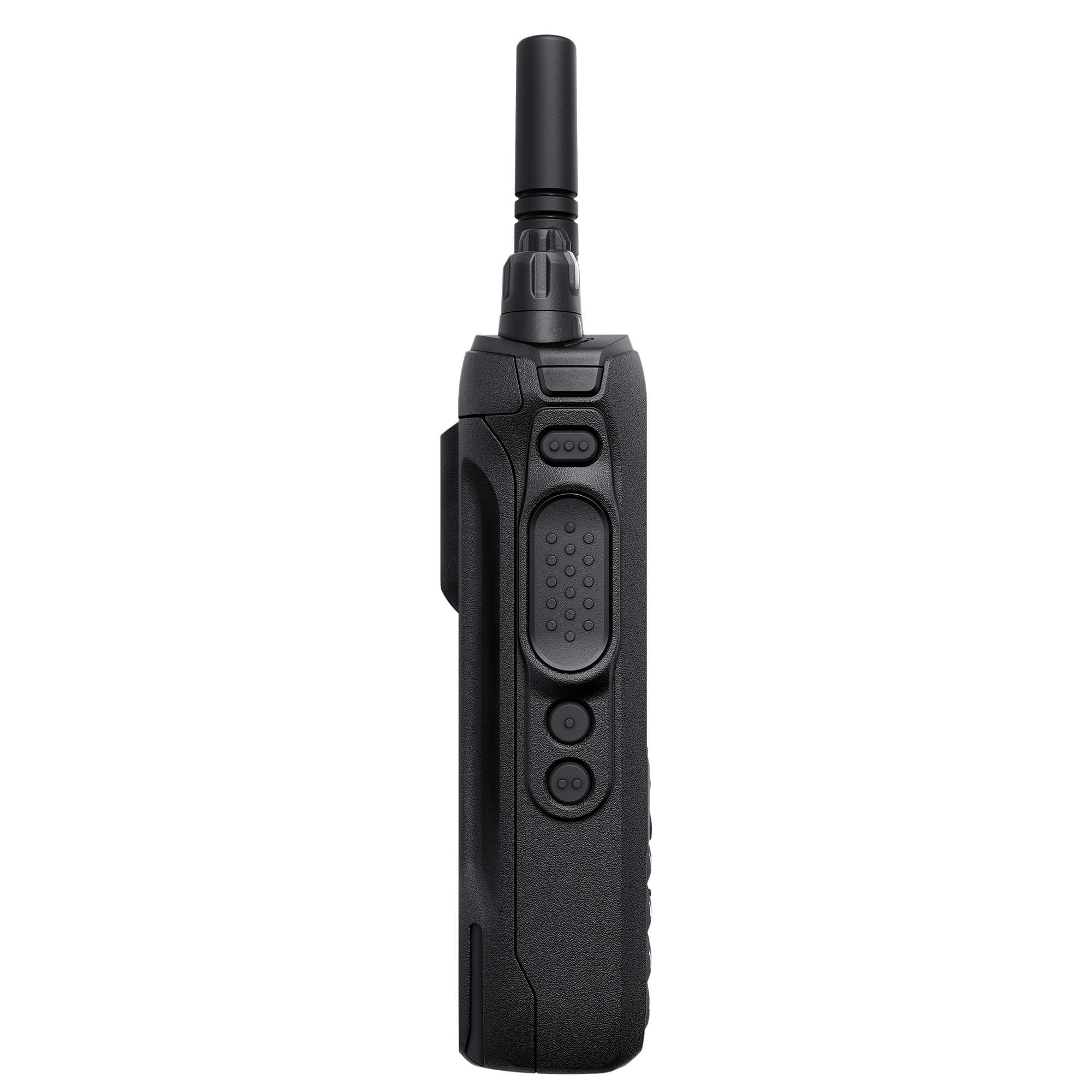 Motorola Solutions MOTOTRBO R7 portable digital two-way radio with advanced noise cancellation, clear audio, rugged waterproof design, and reliable push-to-talk communication for manufacturing, construction, security, and industrial operations