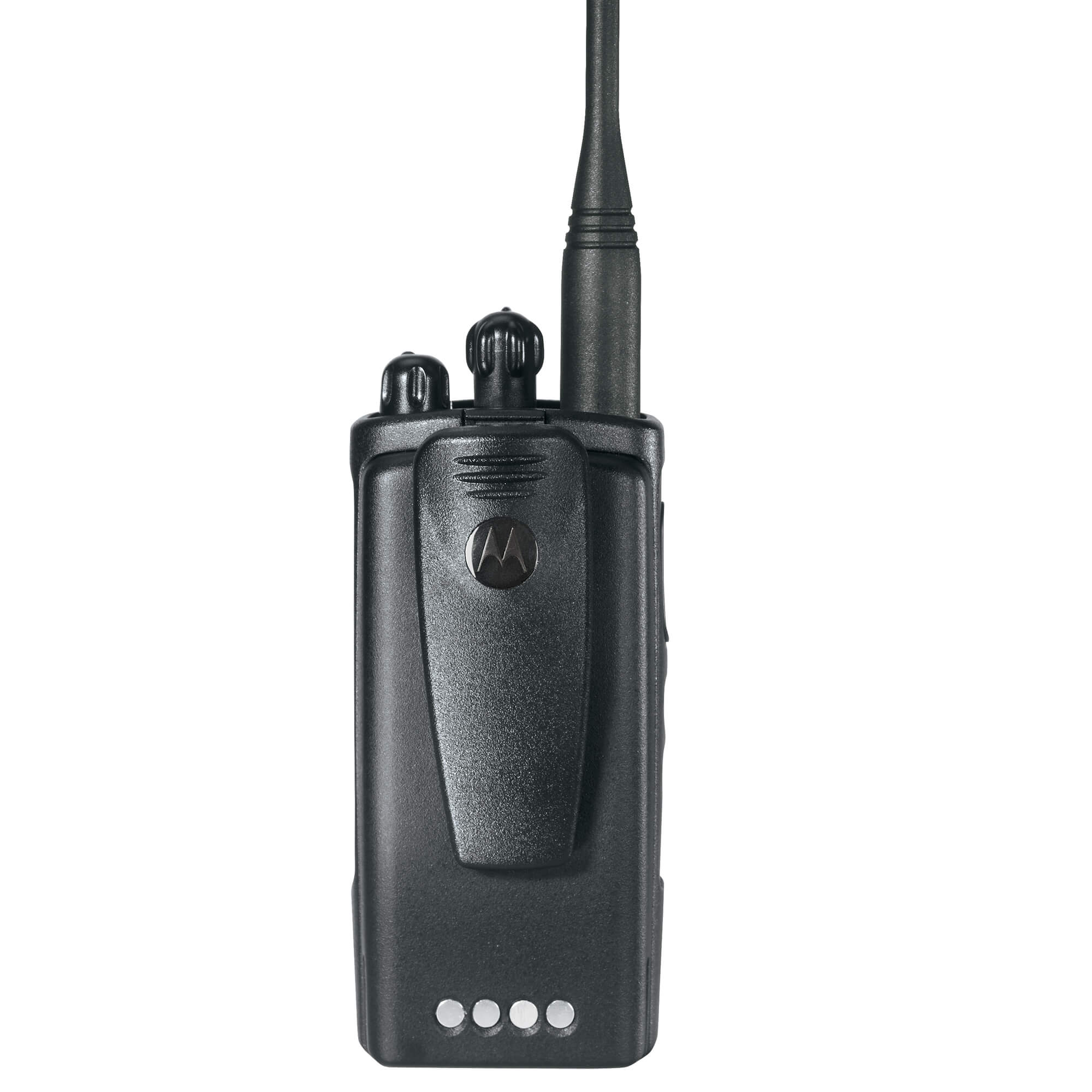 Motorola Solutions RDU4100 RDX Series portable UHF two-way radio with 10-channel communication, push-to-talk functionality, rugged design, and reliable team connectivity for construction, manufacturing, security, and business operations