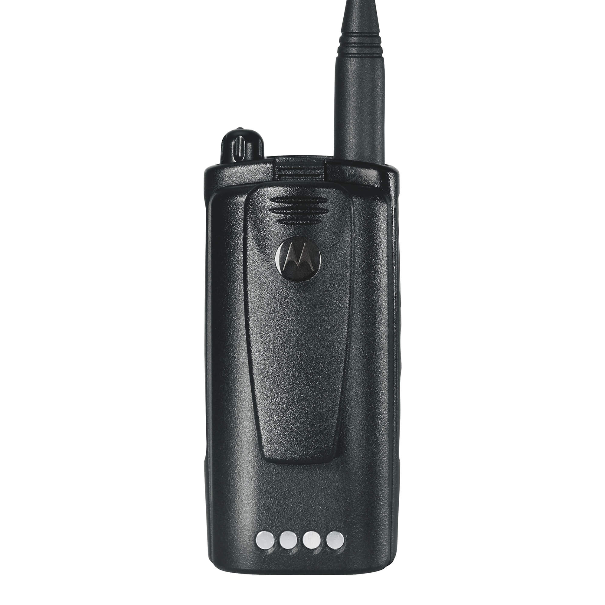 Motorola Solutions RDU4160d RDX Series portable UHF two-way radio with 16-channel communication, display screen, push-to-talk functionality, rugged design, and reliable team connectivity for construction, manufacturing, security, and business operations