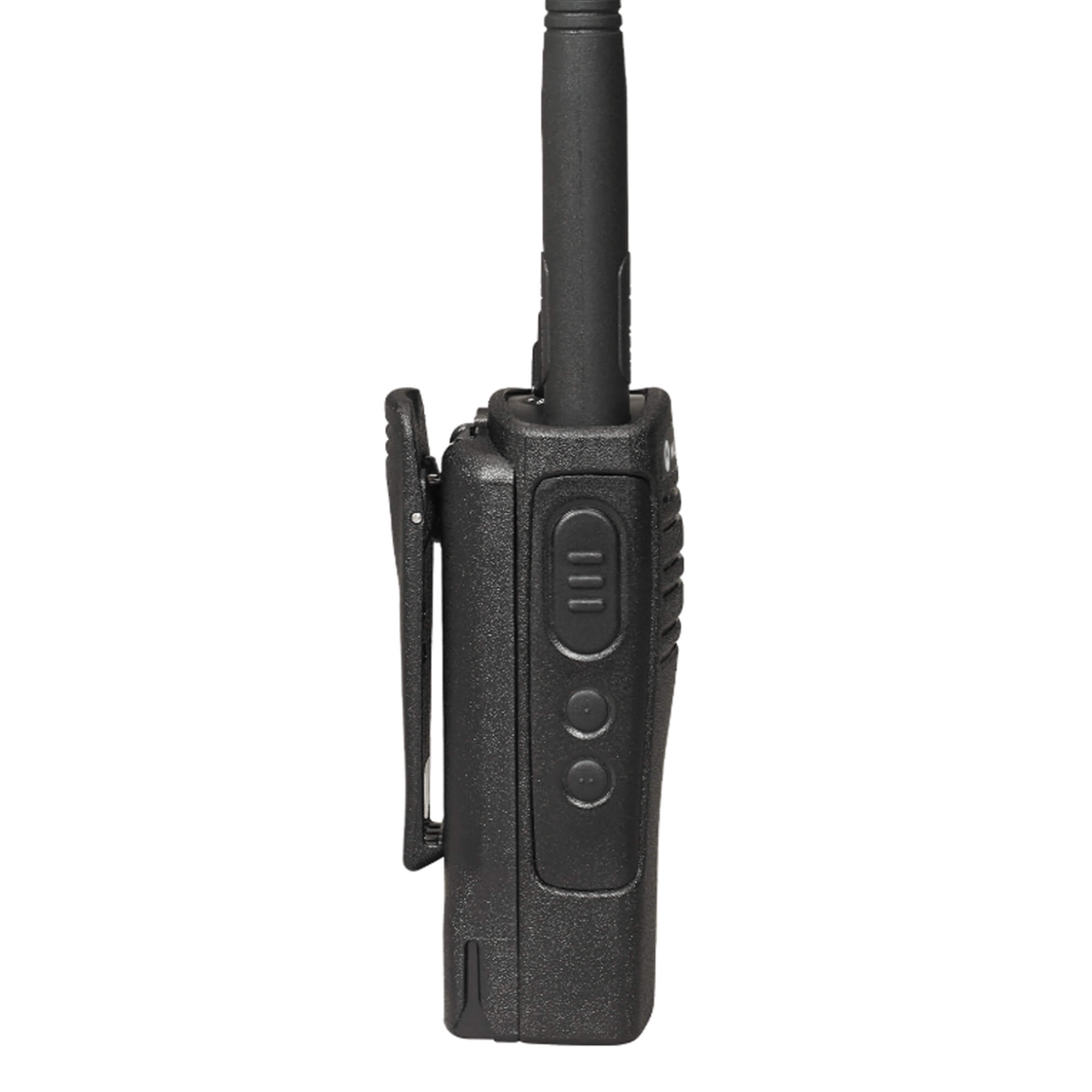 Motorola Solutions RDV5100 RDX Series portable VHF two-way radio with 10-channel communication, push-to-talk functionality, rugged design, and reliable team connectivity for construction, manufacturing, security, and business operations