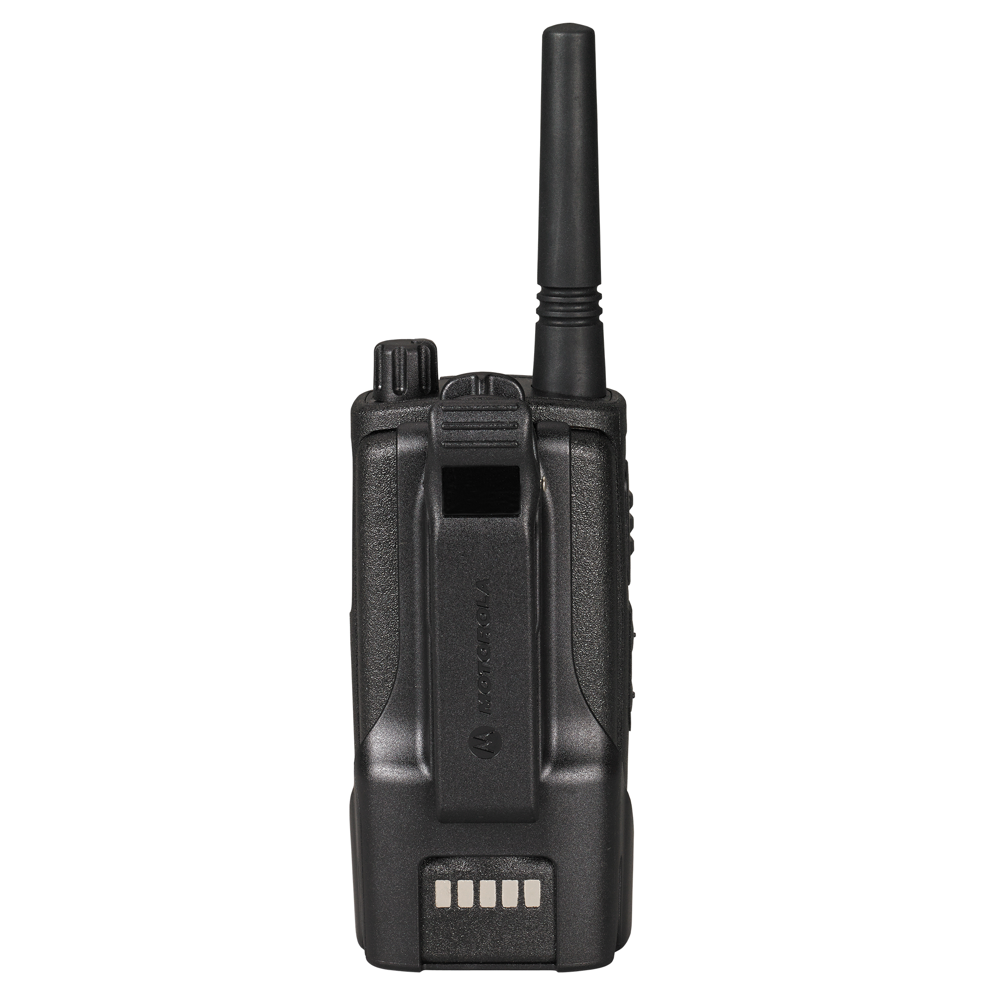 Motorola Solutions RMU2040 RM Series portable UHF two-way radio with four-channel communication, push-to-talk functionality, rugged design, and reliable team connectivity for construction, manufacturing, security, retail, and business operations
