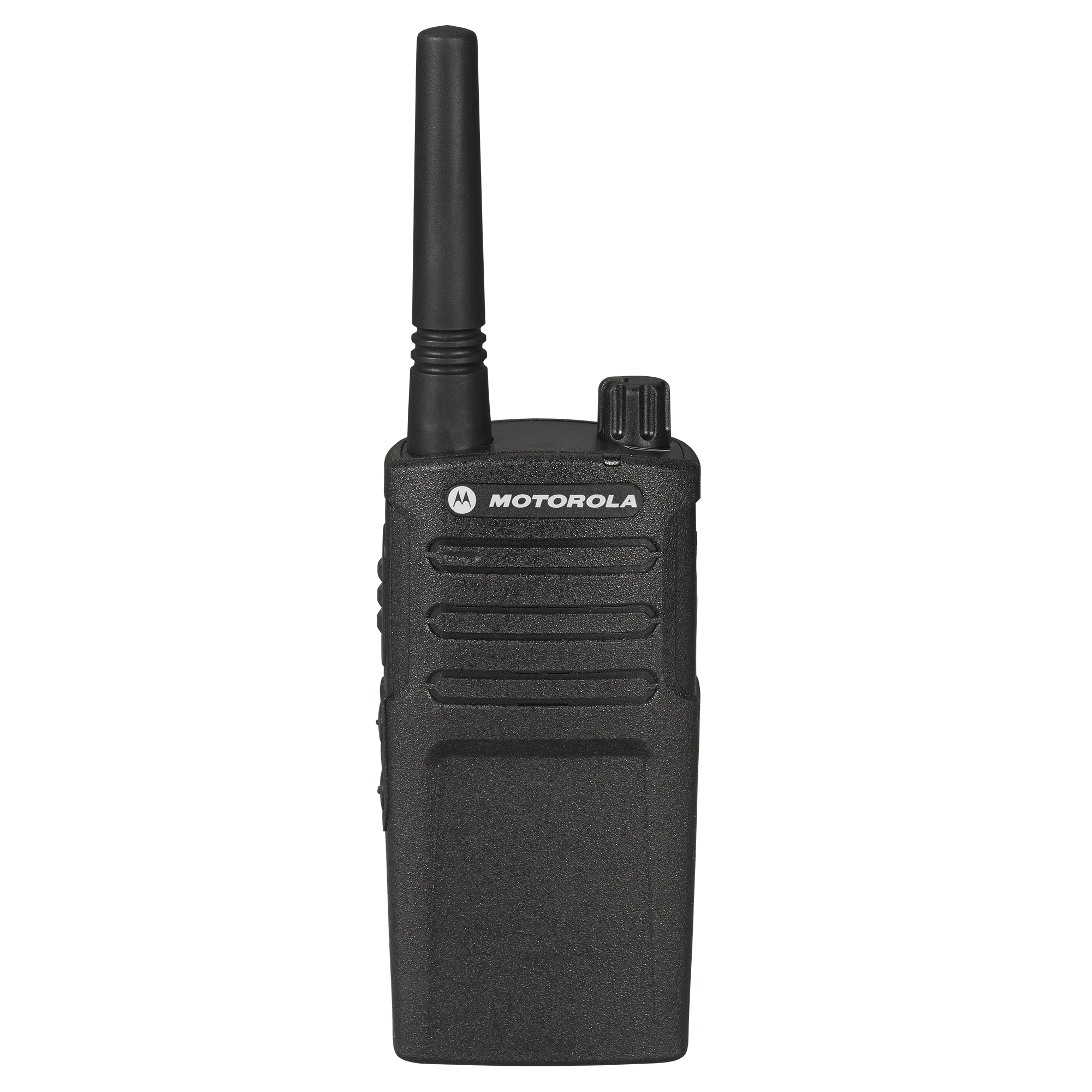 Motorola Solutions RMU2040 RM Series portable UHF two-way radio with four-channel communication, push-to-talk functionality, rugged design, and reliable team connectivity for construction, manufacturing, security, retail, and business operations