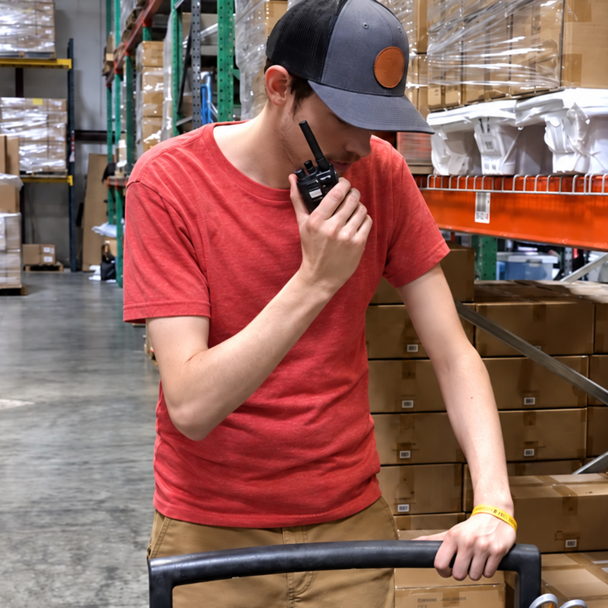 Motorola Solutions RMU2040 RM Series portable UHF two-way radio with four-channel communication, push-to-talk functionality, rugged design, and reliable team connectivity for construction, manufacturing, security, retail, and business operations