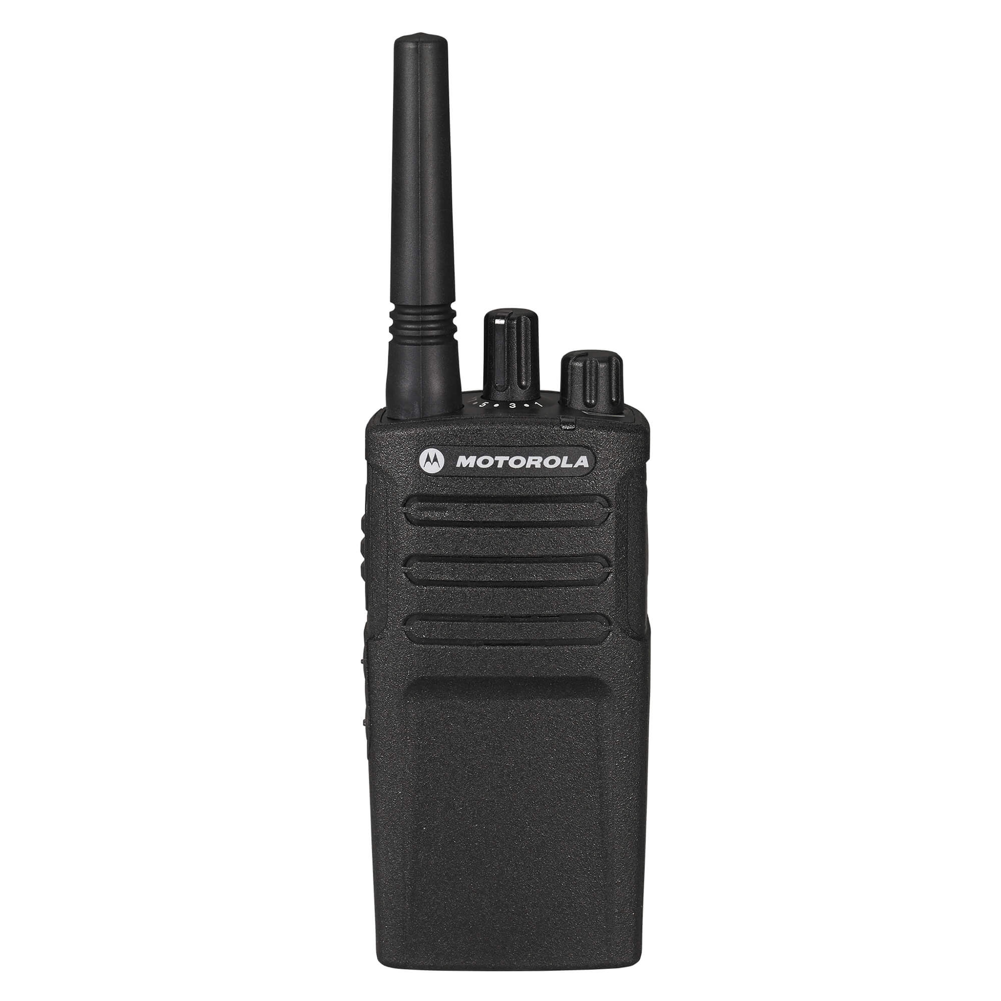 Motorola Solutions RMU2080 RM Series portable UHF two-way radio with eight-channel communication, push-to-talk functionality, rugged design, and reliable team connectivity for construction, manufacturing, security, retail, and business operations