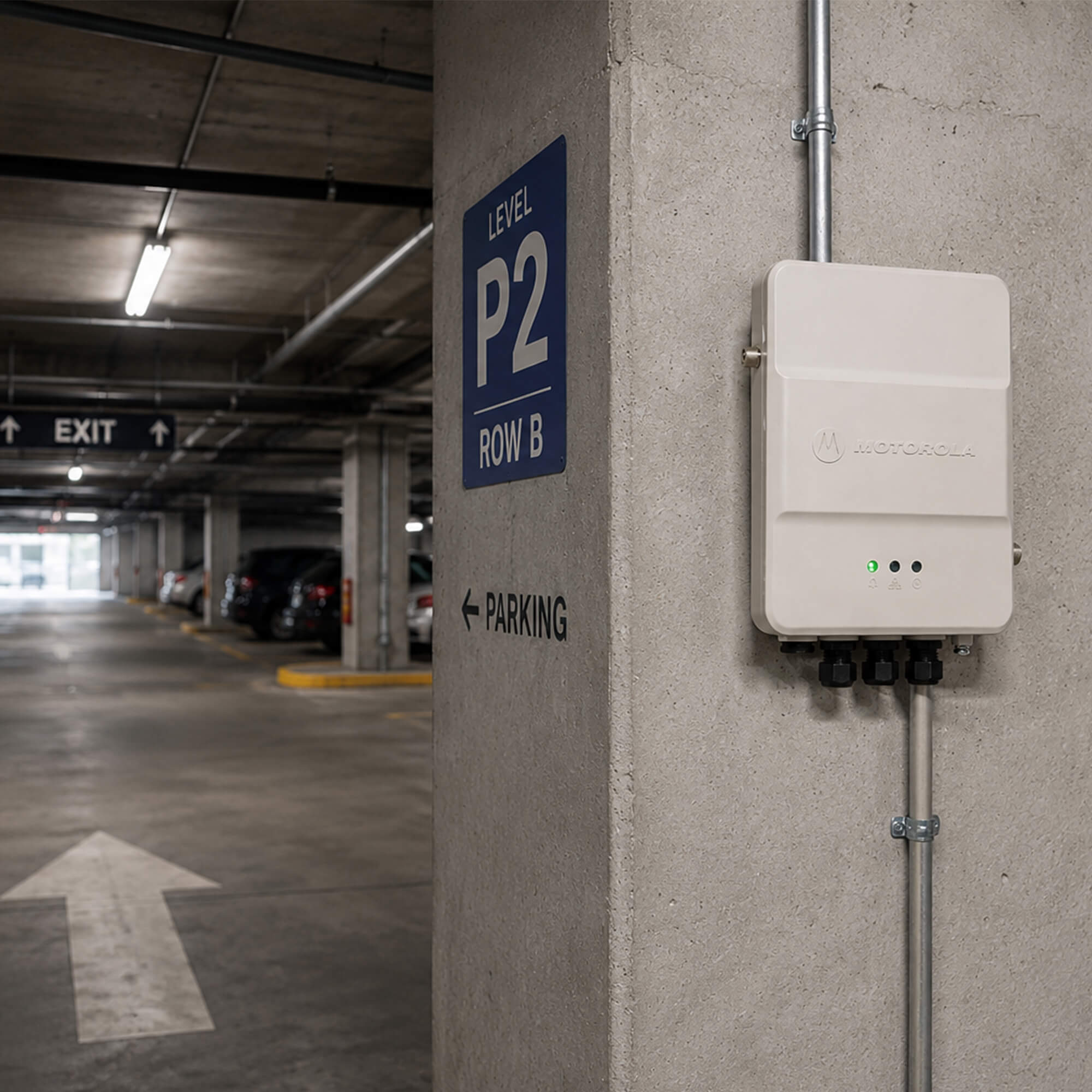 Motorola Solutions MOTOTRBO SLR 1000 digital two-way radio repeater with compact weatherproof design, extended radio coverage, and reliable communication for manufacturing, construction, security, and industrial operations