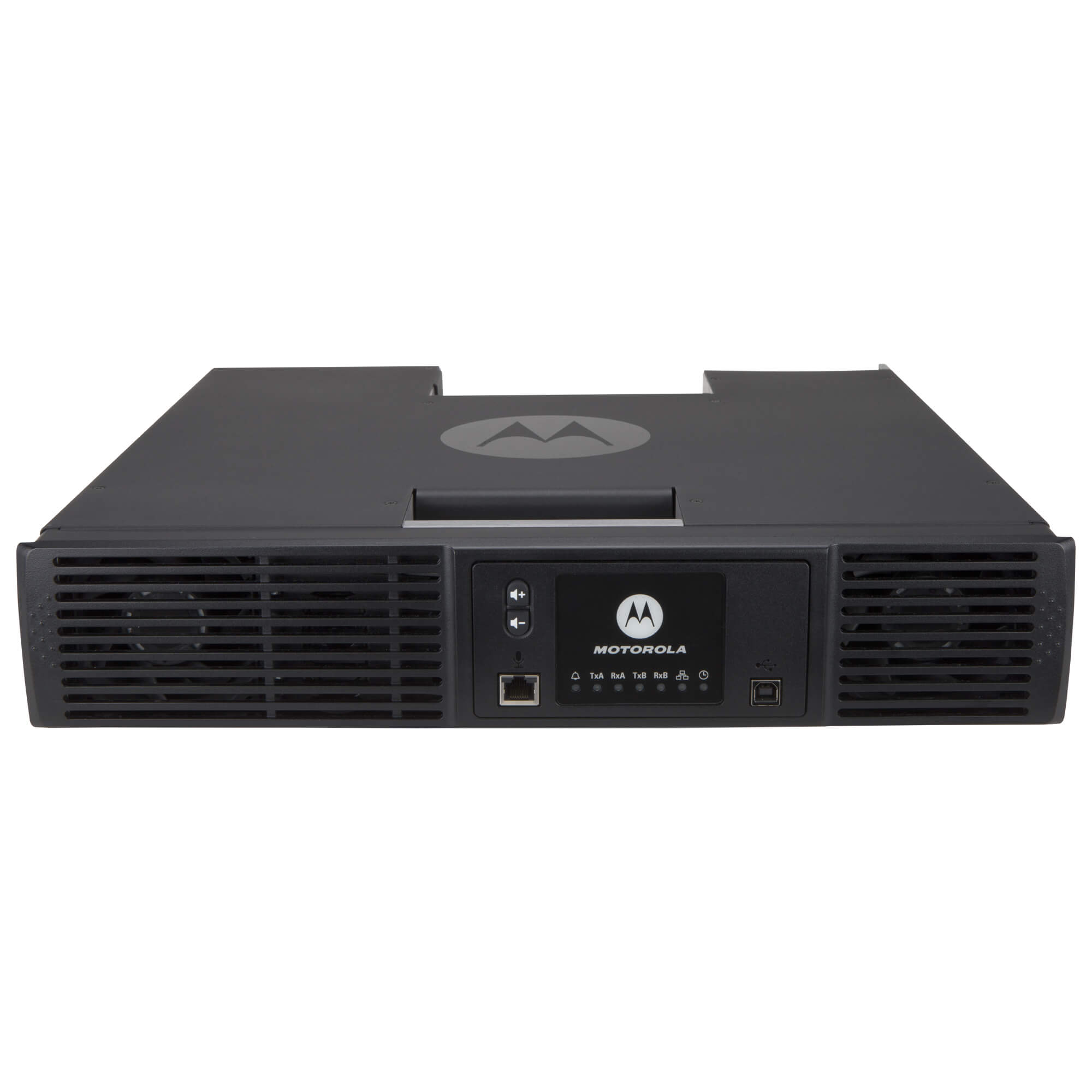 Motorola Solutions MOTOTRBO SLR 8000 high-performance digital two-way radio repeater with extended coverage, reliable signal transmission, and durable rack-mount design for manufacturing, public safety, security, and industrial communication systems